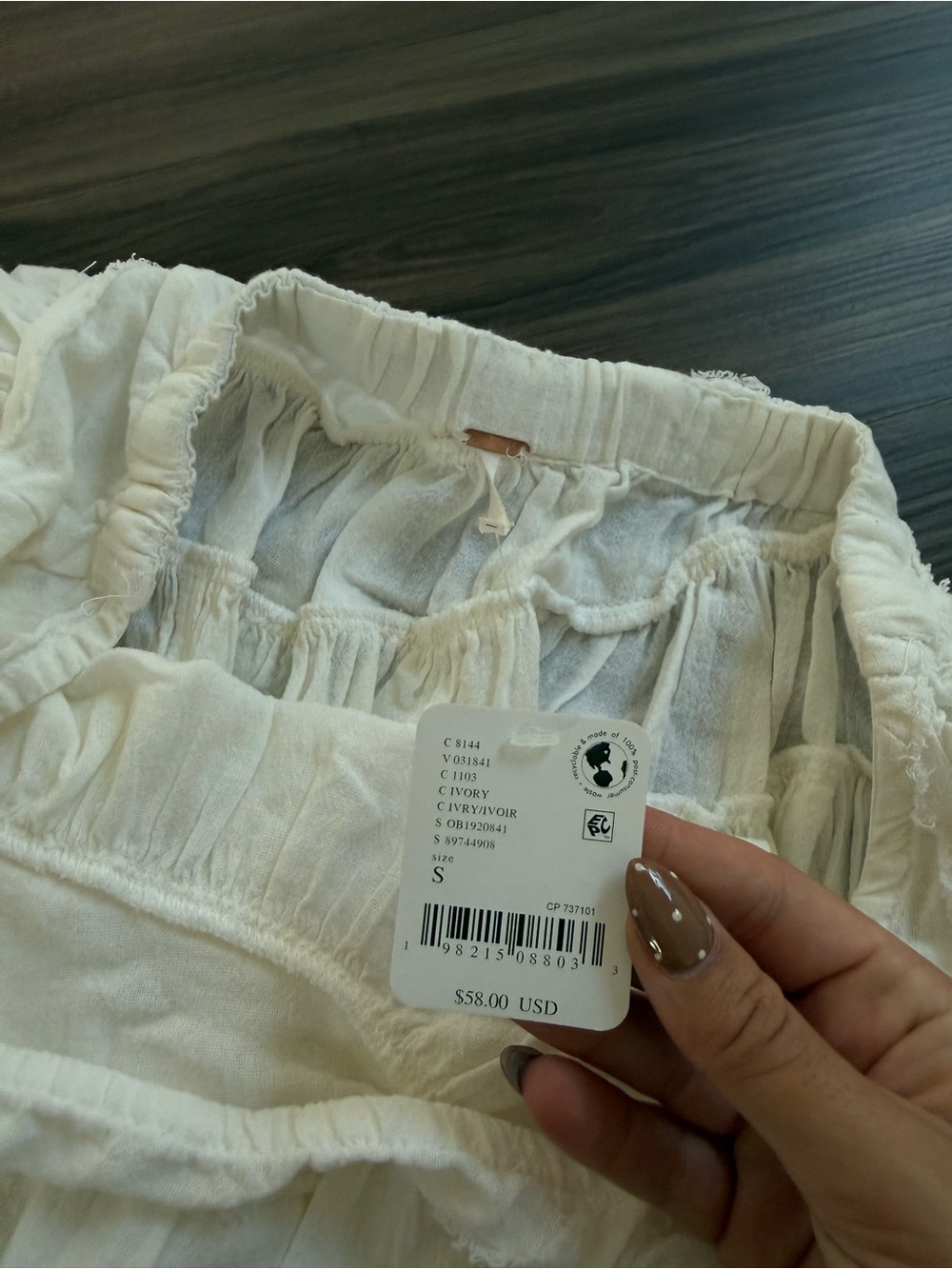 Free People Ruffle Strapless Top - Picture 3 of 4